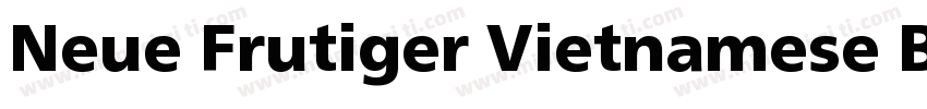 Neue Frutiger Vietnamese Bd字体转换